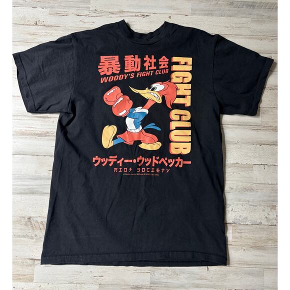 Vintage Woody’s Fight Club Riot Society T-Shirt Tee M 2002 - Picture 1 of 1